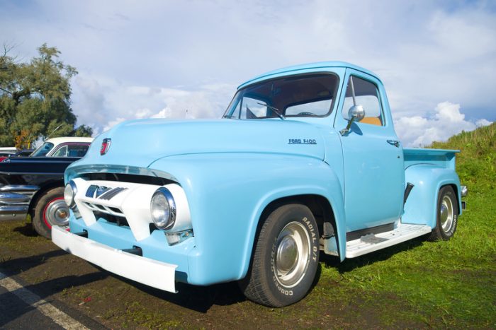Ford F100 1954 blauw
