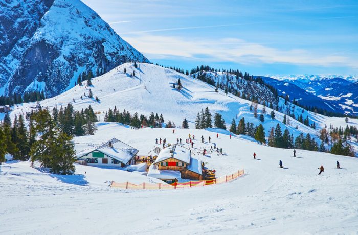 snowboarden in austria