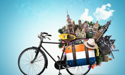op fietsvakantie in Nederland