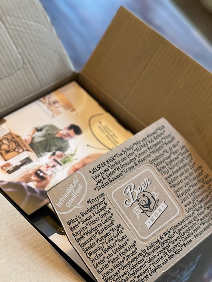 unboxing beer in a box